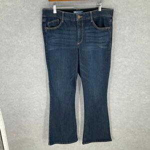 Democracy Ab Solution Women's Jeans Bootcut Dark Wash Size 16P Petite Denim